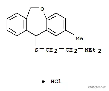 Molecular Structure of 87673-13-0 (N,N-diethyl-2-[(2-methyl-6,11-dihydrodibenzo[b,e]oxepin-11-yl)sulfanyl]ethanamine hydrochloride)