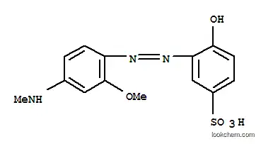 Molecular Structure of 87730-54-9 (4-hydroxy-3-[[2-methoxy-4-(N-methylamino)phenyl]azo]benzenesulphonic acid)