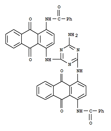 Benzamide,N,N'-[(6-amino-1,3,5-triazine-2,4-diyl)bis[imino(9,10-dihydro-9,10-dioxo-4,1-anthracenediyl)]]bis-(9CI)