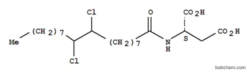 Molecular Structure of 93804-79-6 (N-(9,10-dichloro-1-oxooctadecyl)-L-aspartic acid)