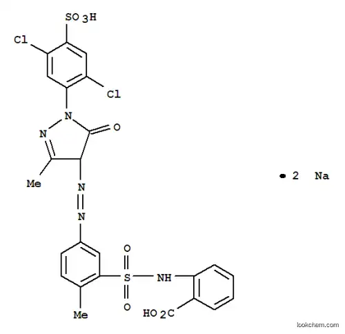 Molecular Structure of 93805-64-2 (disodium 2-[[[5-[[1-(2,5-dichloro-4-sulphonatophenyl)-4,5-dihydro-3-methyl-5-oxo(1H)-pyrazol-4-yl]azo]-2-methylphenyl]sulphonyl]amino]benzoate)