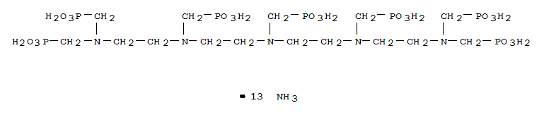 Phosphonic acid,[[(phosphonomethyl)imino]bis[2,1-ethanediyl[(phosphonomethyl)imino]-2,1-ethanediylnitrilobis(methylene)]]tetrakis-,tridecaammonium salt (9CI)