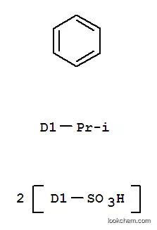 Molecular Structure of 93904-94-0 (cumenedisulphonic acid)