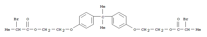 (1-METHYLETHYLIDENE)BIS(4,1-PHENYLENEOXYETHANE-2,1-DIYL) BIS(2-BROMOPROPIONATE)CAS