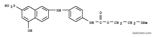 Molecular Structure of 94086-83-6 (4-hydroxy-7-[[4-[[(2-methoxyethoxy)carbonyl]amino]phenyl]amino]naphthalene-2-sulphonic acid)