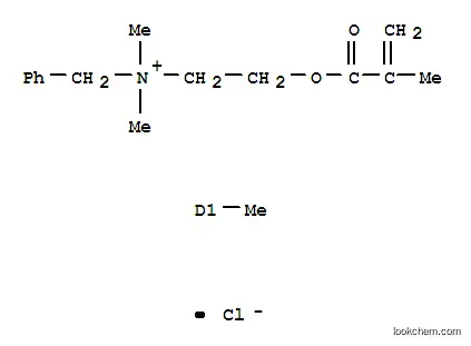Molecular Structure of 94086-97-2 (benzyldimethyl[methyl-2-[(2-methyl-1-oxoallyl)oxy]ethyl]ammonium chloride)
