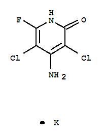 2(1H)-Pyridinone,4-amino-3,5-dichloro-6-fluoro-, potassium salt (1:1)