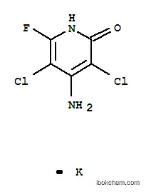 Molecular Structure of 94133-73-0 (4-amino-3,5-dichloro-6-fluoro-2-pyridone, monopotassium salt)