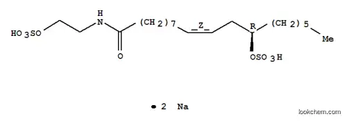 Molecular Structure of 94135-45-2 (disodium hydrogen (R)-12-(sulphonatooxy)-N-[2-(sulphonatooxy)ethyl]oleamidate)