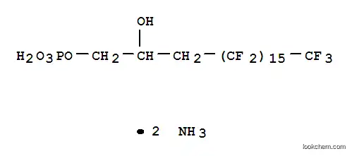 Molecular Structure of 94200-49-4 (diammonium 4,4,5,5,6,6,7,7,8,8,9,9,10,10,11,11,12,12,13,13,14,14,15,15,16,16,17,17,18,18,19,19,19-tritriacontafluoro-2-hydroxynonadecyl phosphate)