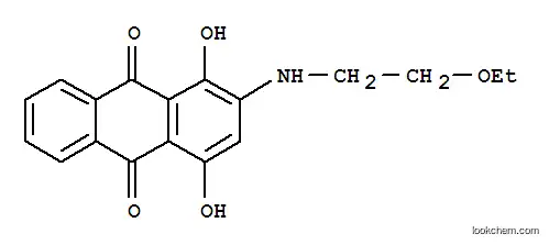 Molecular Structure of 94313-80-1 (2-[(2-ethoxyethyl)amino]-1,4-dihydroxyanthraquinone)
