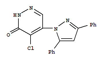 3(2H)-Pyridazinone,4-chloro-5-(3,5-diphenyl-1H-pyrazol-1-yl)-