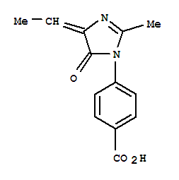 Benzoic acid,4-(4-ethylidene-4,5-dihydro-2-methyl-5-oxo-1H-imidazol-1-yl)-