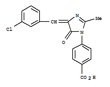 Benzoic acid,4-[4-[(3-chlorophenyl)methylene]-4,5-dihydro-2-methyl-5-oxo-1H-imidazol-1-yl]-