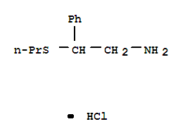Benzeneethanamine, b-(propylthio)-, hydrochloride(1:1)