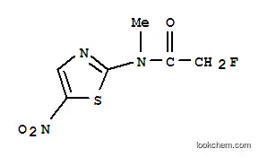 Molecular Structure of 10016-18-9 (Acetamide,2-fluoro-N-methyl-N-(5-nitro-2-thiazolyl)-)