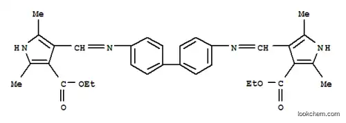Molecular Structure of 10017-88-6 (Pyrrole-3-carboxylicacid, 4,4'-[4,4'-biphenylylenebis(nitrilomethylidyne)]bis[2,5-dimethyl-,diethyl ester (7CI,8CI))