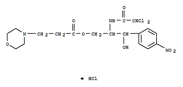 [2-[(2,2-dichloroacetyl)amino]-3-hydroxy-3-(4-nitrophenyl)propyl]3-morpholin-4-ylpropanoate hydrochloride