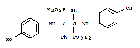 Phosphonic acid,[1,2-bis(p-hydroxyanilino)-1,2-diphenylethylene]di- (7CI,8CI)