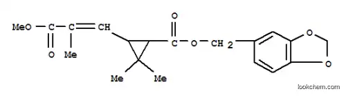 Molecular Structure of 10022-71-6 (Cyclopropaneacrylicacid, 3-carboxy-a,2,2-trimethyl-,1-methyl piperonyl ester, (E)-trans-(?à)- (8CI))