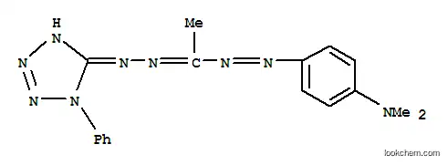 Molecular Structure of 10022-88-5 (Ethanone,1-[2-[4-(dimethylamino)phenyl]diazenyl]-,2-(1-phenyl-1H-tetrazol-5-yl)hydrazone)