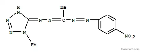 Molecular Structure of 10022-89-6 (Ethanone,1-[2-(4-nitrophenyl)diazenyl]-, 2-(1-phenyl-1H-tetrazol-5-yl)hydrazone)