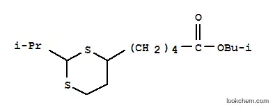 Molecular Structure of 10023-06-0 (1,3-Dithiane-4-pentanoicacid, 2-(1-methylethyl)-, 2-methylpropyl ester)