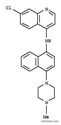 Molecular Structure of 10024-05-2 (4-Quinolinamine,7-chloro-N-[4-(4-methyl-1-piperazinyl)-1-naphthalenyl]-)
