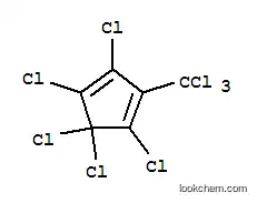 Molecular Structure of 10024-29-0 (1,3-Cyclopentadiene,1,2,4,5,5-pentachloro-3-(trichloromethyl)-)
