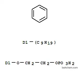 Molecular Structure of 100258-39-7 (2-[2(or4)-isononylphenoxy]ethyl dihydrogen phosphate)