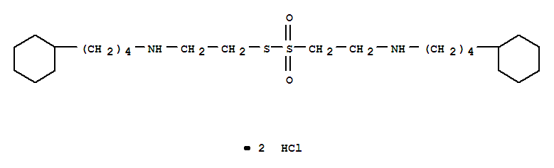 Ethanesulfonothioicacid, 2-[(4-cyclohexylbutyl)amino]-, S-[2-[(4-cyclohexylbutyl)amino]ethyl]ester, hydrochloride (1:2)