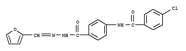 Benzoic acid,4-[(4-chlorobenzoyl)amino]-, 2-(2-furanylmethylene)hydrazide