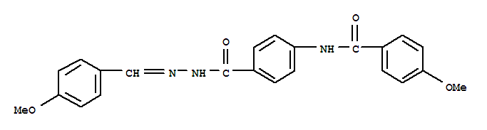 Benzoic acid,4-[(4-methoxybenzoyl)amino]-, 2-[(4-methoxyphenyl)methylene]hydrazide