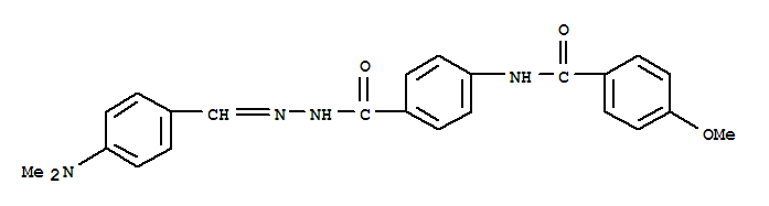 Benzoic acid,4-[(4-methoxybenzoyl)amino]-, 2-[[4-(dimethylamino)phenyl]methylene]hydrazide
