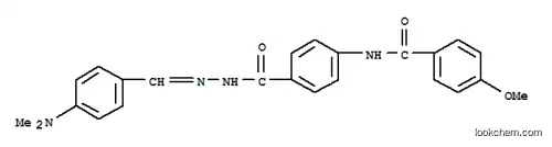 Molecular Structure of 100278-45-3 (N-[4-({(2E)-2-[4-(dimethylamino)benzylidene]hydrazinyl}carbonyl)phenyl]-4-methoxybenzamide)
