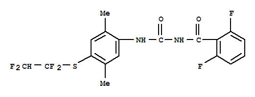Benzamide,N-[[[2,5-dimethyl-4-[(1,1,2,2-tetrafluoroethyl)thio]phenyl]amino]carbonyl]-2,6-difluoro-