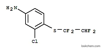 Molecular Structure of 100280-17-9 (3-chloro-4-[(1,1,2,2-tetrafluoroethyl)sulfanyl]aniline)