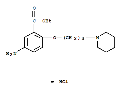 Benzoic acid,5-amino-2-[3-(1-piperidinyl)propoxy]-, ethyl ester, hydrochloride (1:1)