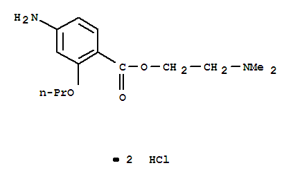 2-(4-azaniumyl-2-propoxybenzoyl)oxyethyl-dimethylazanium dichloride