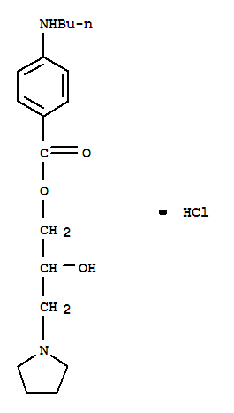 Benzoic acid,4-(butylamino)-, 2-hydroxy-3-(1-pyrrolidinyl)propyl ester, hydrochloride (1:1)