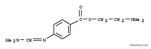 Molecular Structure of 100311-40-8 (2-(dimethylamino)ethyl 4-{[(E)-(dimethylamino)methylidene]amino}benzoate)