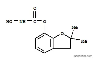 Molecular Structure of 100347-65-7 (2,2-dimethyl-2,3-dihydro-1-benzofuran-7-yl hydroxycarbamate)