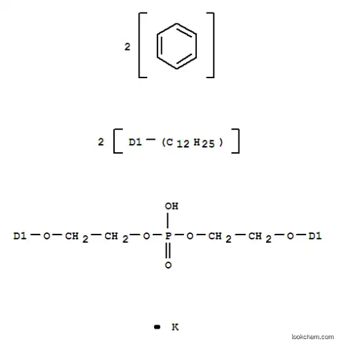 Molecular Structure of 100348-27-4 (Ethanol, 2-[2(or4)-isododecylphenoxy]-, hydrogen phosphate, potassium salt (9CI))