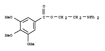 Benzoic acid,3,4,5-trimethoxy-, 2-(diphenylamino)ethyl ester