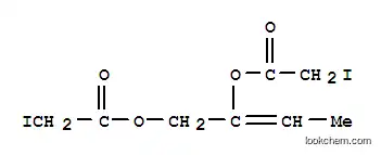 Molecular Structure of 100482-50-6 ((2Z)-but-2-ene-1,2-diyl bis(iodoacetate))