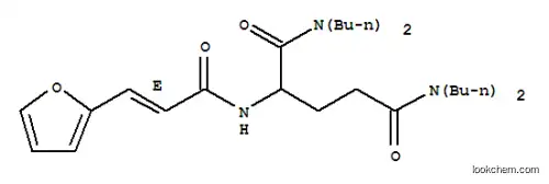 Molecular Structure of 100550-79-6 (N~1~,N~1~,N~5~,N~5~-tetrabutyl-N~2~-[(2E)-3-furan-2-ylprop-2-enoyl]glutamamide)