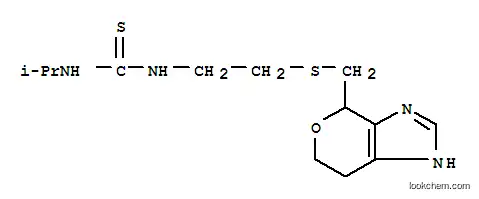 Molecular Structure of 100650-68-8 (1-(1-methylethyl)-3-{2-[(1,4,6,7-tetrahydropyrano[3,4-d]imidazol-4-ylmethyl)sulfanyl]ethyl}thiourea)