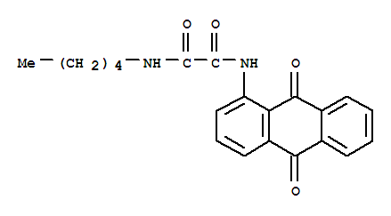 Molecular Structure of 100694-10-8 (Ethanediamide,N1-(9,10-dihydro-9,10-dioxo-1-anthracenyl)-N2-pentyl-)