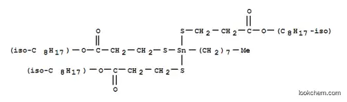 Molecular Structure of 60585-20-8 (triisooctyl 3,3',3''-[(octylstannylidyne)tris(thio)]trispropionate)
