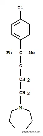 Molecular Structure of 64294-95-7 (1H-AZEPINE, 1-[2-[1-(4-CHLOROPHENYL)-1-PHENYLETHOXY]ETHYL]HEXAHYDRO-)